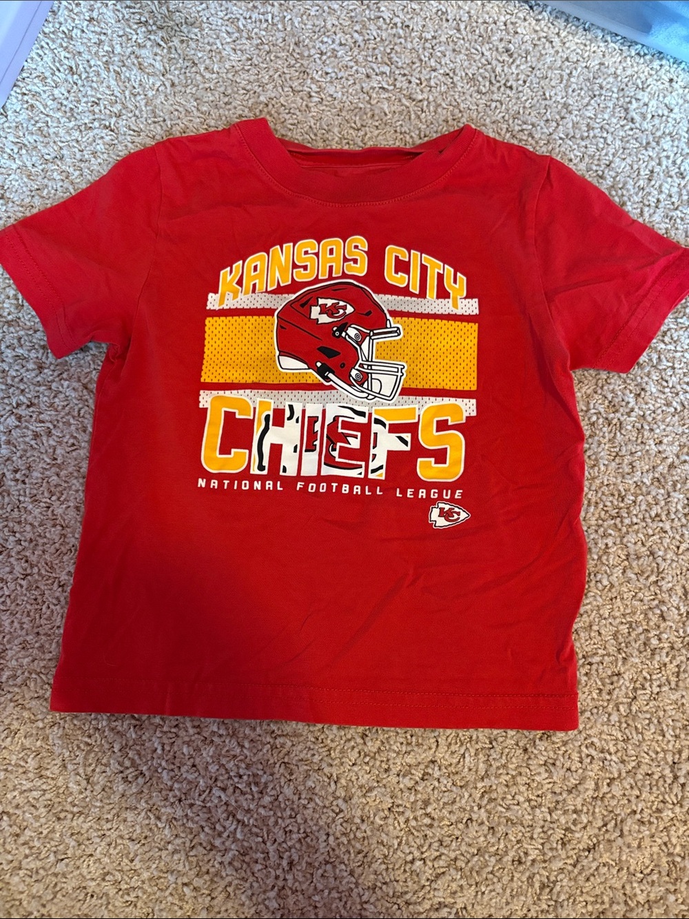 NFL Kansas City Chiefs Red Kids Short Sleeve Tee
